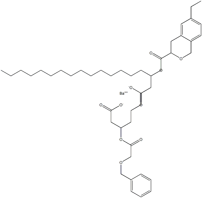 Bis[3-(benzyloxyacetoxy)stearic acid]barium salt Struktur