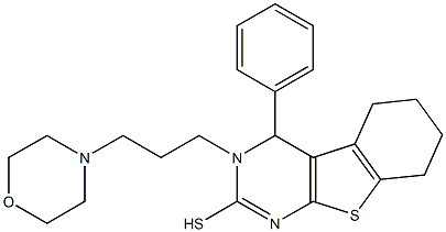 3,4,5,6,7,8-Hexahydro-3-(3-morpholinopropyl)-4-phenyl[1]benzothieno[2,3-d]pyrimidine-2-thiol|