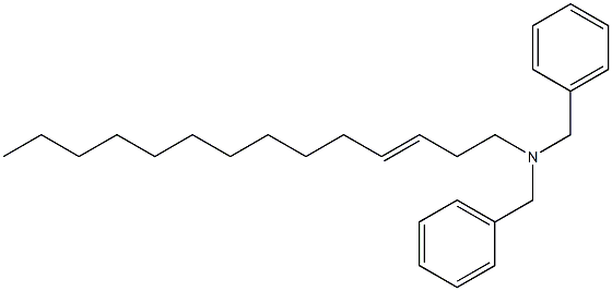 (3-Tetradecenyl)dibenzylamine Structure