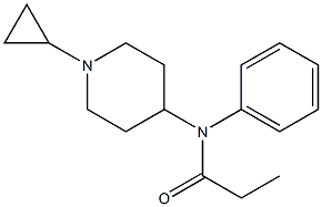 N-(1-Cyclopropyl-4-piperidinyl)-N-phenylpropionamide Structure