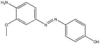 4'-Hydroxy-3-methoxy-4-aminoazobenzene,,结构式