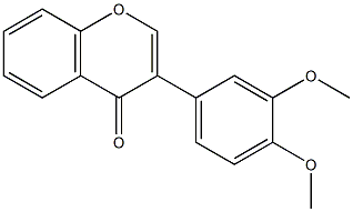3',4'-ジメトキシイソフラボン 化学構造式