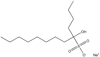 5-Hydroxytridecane-5-sulfonic acid sodium salt Struktur
