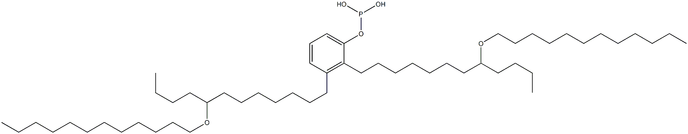 Phosphorous acid bis[8-(dodecyloxy)dodecyl]phenyl ester Struktur