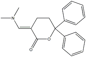 3-[Dimethylaminomethylene]-6,6-diphenyltetrahydro-2H-pyran-2-one Structure