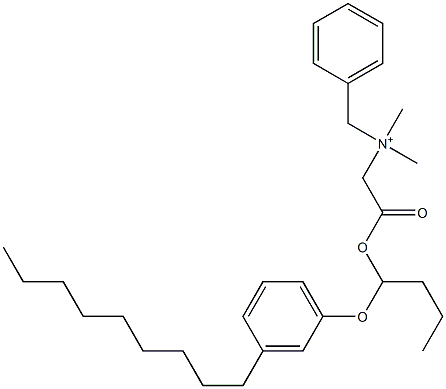 N,N-Dimethyl-N-benzyl-N-[[[1-(3-nonylphenyloxy)butyl]oxycarbonyl]methyl]aminium