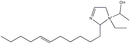 1-Ethyl-1-(1-hydroxyethyl)-2-(6-undecenyl)-3-imidazoline-1-ium Structure