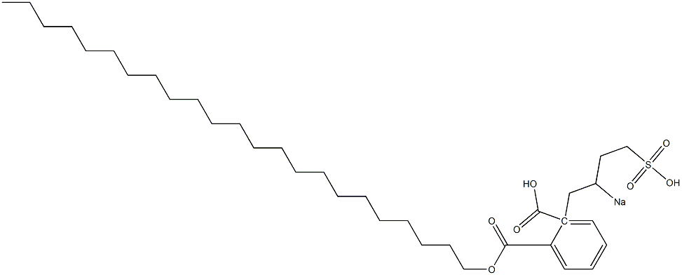 Phthalic acid 1-tricosyl 2-(2-sodiosulfobutyl) ester Structure