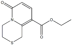 1,3,4,6-テトラヒドロ-6-オキソピリド[2,1-c][1,4]チアジン-9-カルボン酸エチル 化学構造式