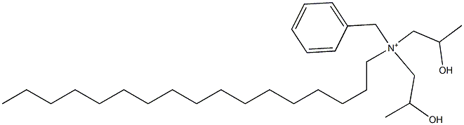 N,N-Bis(2-hydroxypropyl)-N-heptadecylbenzenemethanaminium Structure