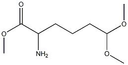 2-Amino-6,6-dimethoxy-hexanoic acid methyl ester,,结构式
