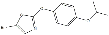 5-bromo-2-(4-isopropoxyphenoxy)thiazole,,结构式