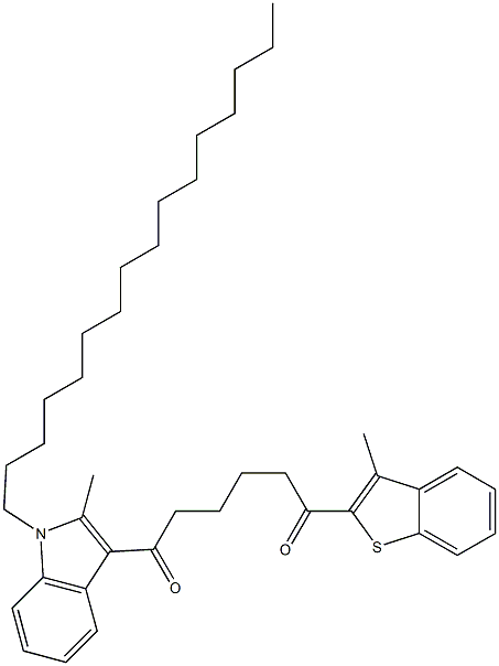 1-(1-HEXADECYL-2-METHYL-1H-INDOL-3-YL)-6-(3-METHYL-BENZO[B]THIOPHEN-2-YL)-HEXANE-1,6-DIONE