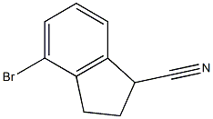 4-BROMO-2,3-DIHYDRO-1H-INDENE-1-CARBONITRILE 化学構造式