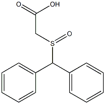 二苯甲亚硫酰基乙酸,,结构式