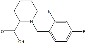 1-[(2,4-DIFLUOROPHENYL)METHYL]-2-PIPERIDINECARBOXYLIC ACID Structure