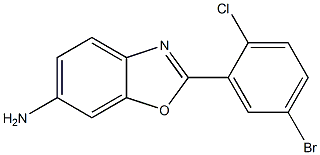 2-(5-BROMO-2-CHLOROPHENYL)-1,3-BENZOXAZOL-6-AMINE Structure