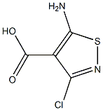 5-Amino-3-chloro-4-isothiazolecarboxylic acid Struktur