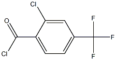 2-Chloro-4-trifluoromethylbenzoylchloride Struktur