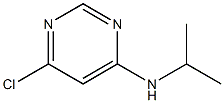 6-Chloro-N-isopropyl-4-pyrimidinamine 化学構造式