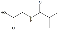 2-(Isobutyrylamino)acetic acid Structure