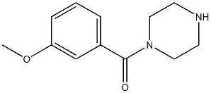 (3-Methoxyphenyl)(1-piperazinyl)methanone 化学構造式