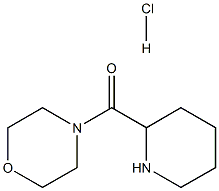 4-Morpholinyl(2-piperidinyl)methanonehydrochloride 结构式