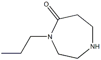 4-Propyl-1,4-diazepan-5-one 结构式