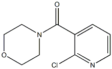 (2-Chloro-3-pyridinyl)(4-morpholinyl)methanone,,结构式