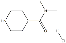 N,N-Dimethyl-4-piperidinecarboxamide hydrochloride Structure