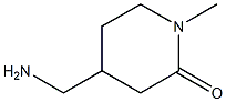 4-Aminomethyl-1-methyl-2-piperidone Structure