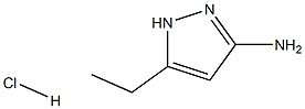 3-氨基-5-乙基-1H-吡唑盐酸盐,,结构式