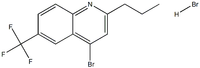 4-Bromo-6-trifluoromethyl-2-propylquinoline hydrobromide Structure