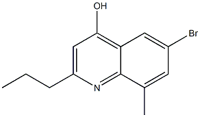 6-Bromo-8-methyl-2-propylquinoline-4-ol Structure