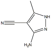 3-Amino-4-cyano-5-methylpyrazole Structure