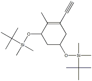 ((1R,3S)-5-ethynyl-4-methylcyclohex-4-ene-1,3-diyl)bis(oxy)bis(tert-butyldimethylsilane)|