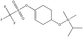 4-(isopropyldimethylsilyloxy)cyclohex-1-enyl trifluoromethanesulfonate 化学構造式