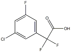 3-Chloro-5-trifluorophenylacetic acid 化学構造式