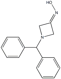 1-Benzhydrylazetidin-3-one oxime 化学構造式