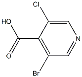 3-Bromo-5-chloro-4-pyridinecarboxylic acid 结构式