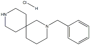 2-Benzyl-2,9-diazaspiro[5.5]undecane hydrochloride,,结构式