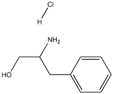 DL-苯丙氨醇盐酸盐,,结构式