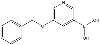 5-Benzyloxypyridine-3-boronic acid 化学構造式