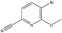 5-Bromo-2-cyano-6-methoxypyridine Struktur