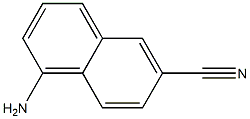 1-Aminonaphthalene-6-carbonitrile 化学構造式