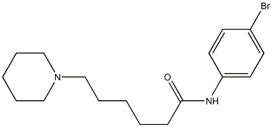 N-(4-Bromophenyl)-1-piperidinehexanamide Structure