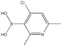 4-Chloro-2,6-dimethylpyridine-3-boronic acid Structure