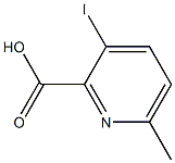 3-Iodo-6-methylpyridine-2-carboxylic acid Structure