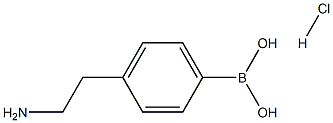 4-aminoethylphenylboronic acid hydrochloride Structure