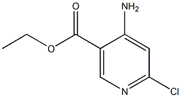 4-Amino-6-chloro-nicotinic acid ethyl ester,,结构式